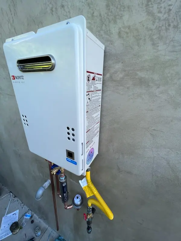 Tankless water heater installation for Riverfront homes